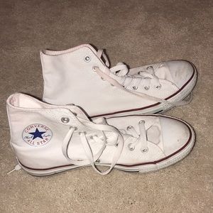 white high top converse